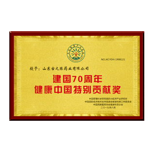 建国70周年健康中国特别贡献奖